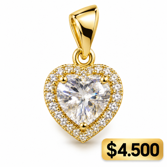 COLGANTE CORAZON CIRCON