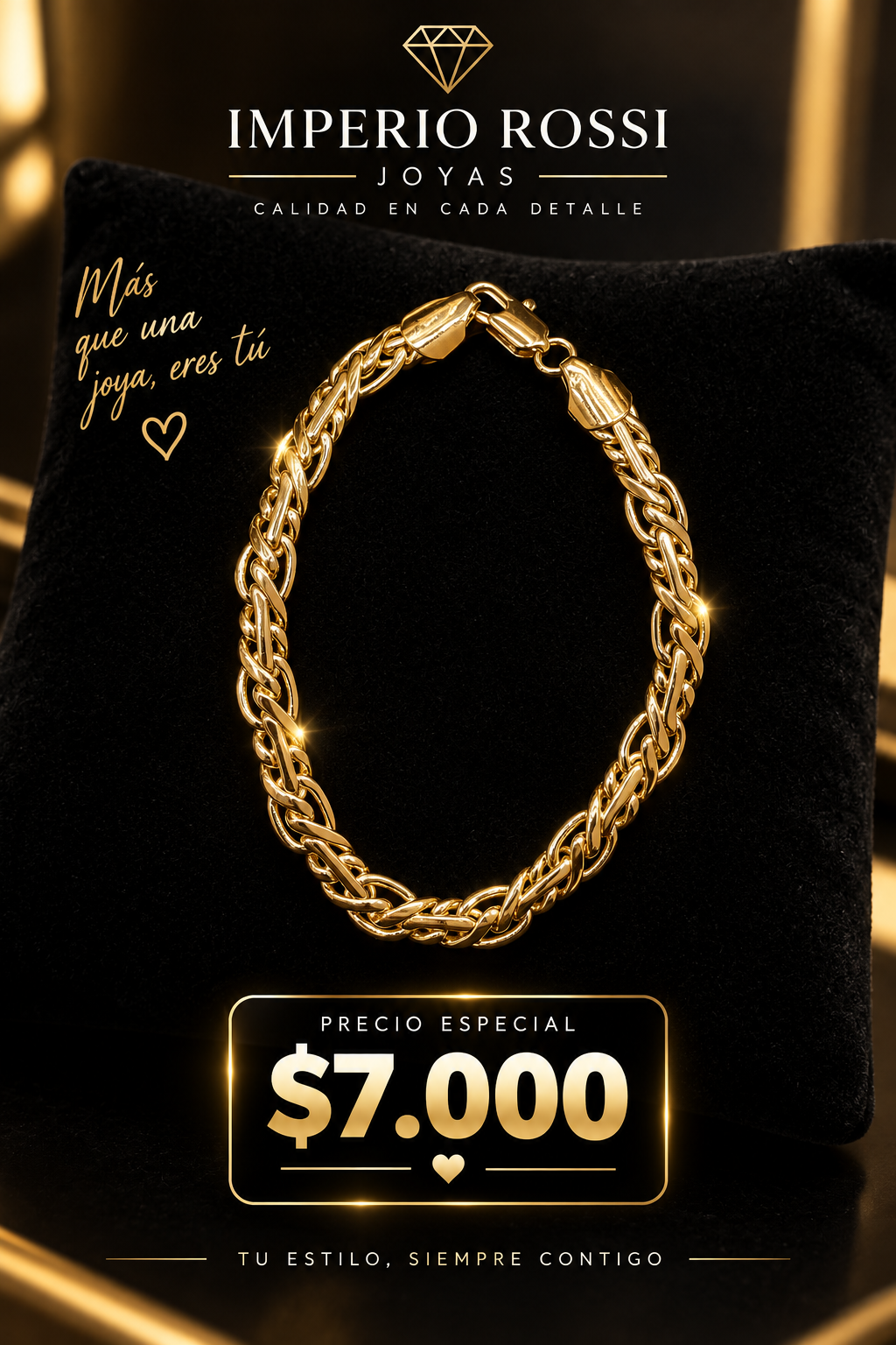 PULSERA ENLAZADA GRUESA