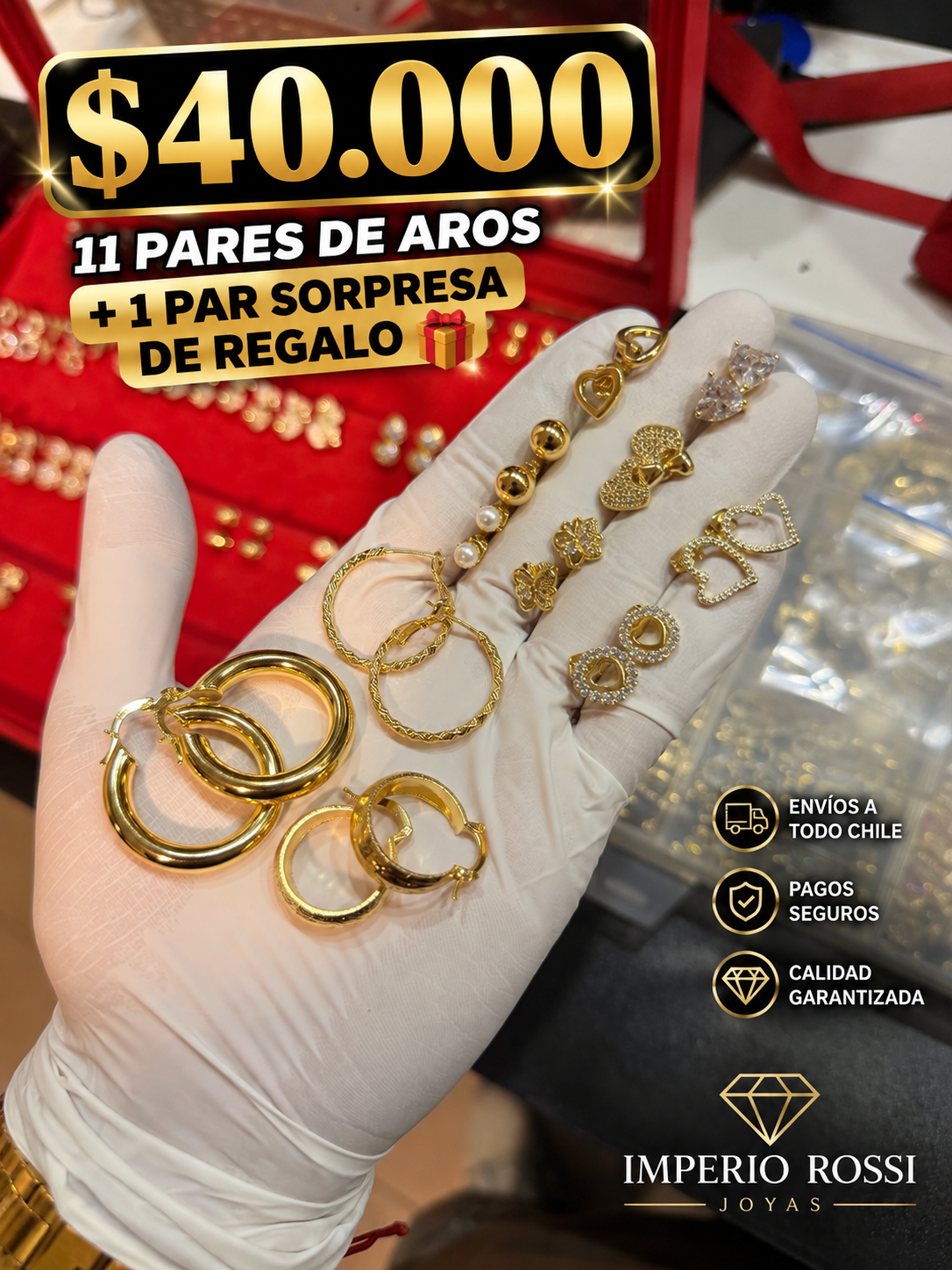 PACK 12 AROS SURTIDOS