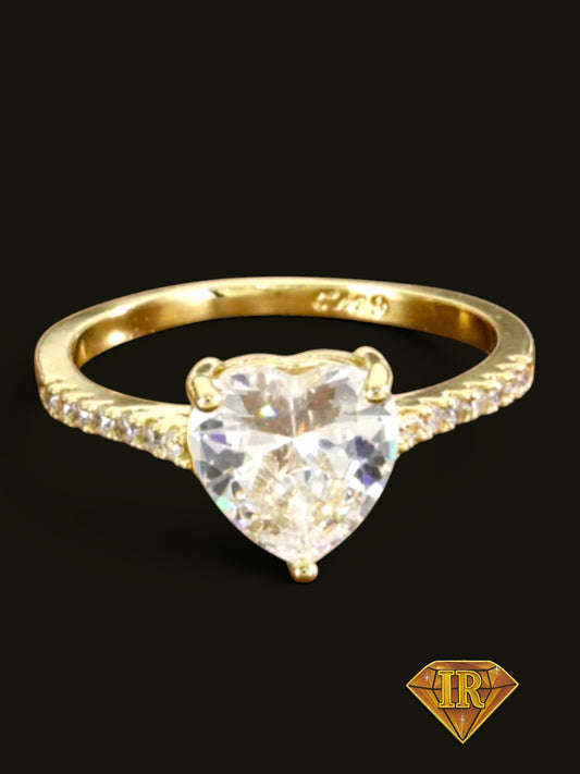 ANILLO CORAZON PIEDRA